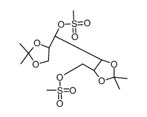 METHANESULFONIC ACID (4S,5S)-5-[(S)-((R)-2,2-DIMETHYL-[1,3]DIOXOLAN-4-YL)-METHANESULFONYLOXY-METHYL]-2,2-DIMETHYL-[1,3]DIOXOLAN-4-YLMETHYL ESTER structure