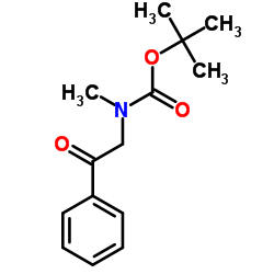 2-Methyl-2-propanyl methyl(2-oxo-2-phenylethyl)carbamate结构式