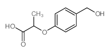 2-(4-羟基甲基-苯氧基)-丙酸结构式