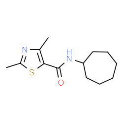 5-Thiazolecarboxamide,N-cycloheptyl-2,4-dimethyl-(9CI) structure