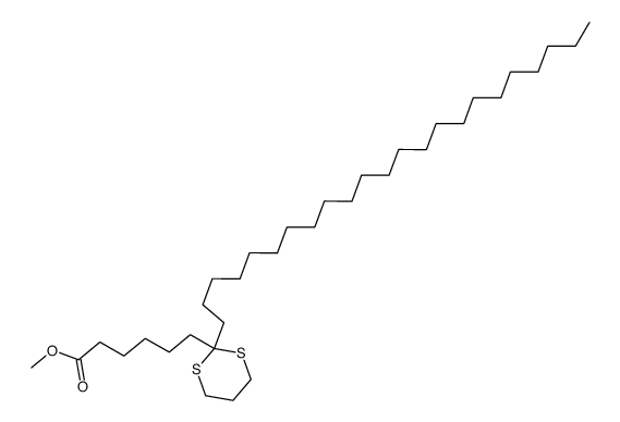 methyl 7-(trimethylenedithio)-triacontanoate结构式