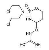 Urea, ((2-(bis(2-chloroethyl)amino)tetrahydro-2H-1,3,2-oxazaphosphorin-4-yl)oxy)-, P-oxide picture