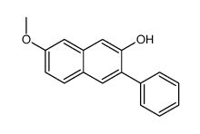 7-methoxy-3-phenylnaphthalen-2-ol结构式