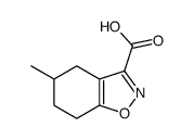 5-甲基-4,5,6,7-四氢苯并[d]异噁唑-3-羧酸结构式