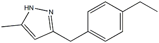 3-(4-ethylbenzyl)-5-methyl-1H-pyrazole Structure