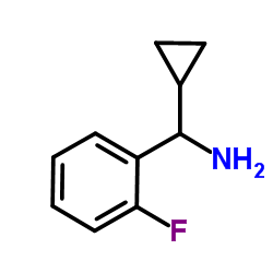 1-Cyclopropyl-1-(2-fluorophenyl)methanamine结构式