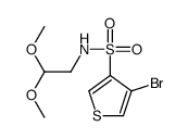 4-BROMO-THIOPHENE-3-SULFONIC ACID (2,2-DIMETHOXY-ETHYL)-AMIDE structure