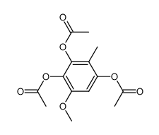 2,3,6-triacetoxy-4-methoxy-toluene结构式