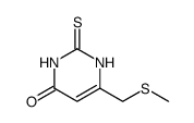 4(1H)-Pyrimidinone, 2,3-dihydro-6-[(methylthio)methyl]-2-thioxo结构式