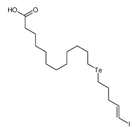 12-[(E)-5-iodopent-4-enyl]tellanyldodecanoic acid Structure