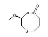 trans-3-methoxy-1,5-dithiacyclooctane 1-oxide Structure