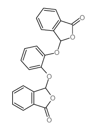 3-[2-[(3-oxo-1H-isobenzofuran-1-yl)oxy]phenoxy]-3H-isobenzofuran-1-one Structure