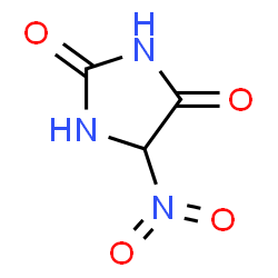 2,4-Imidazolidinedione,5-nitro-结构式