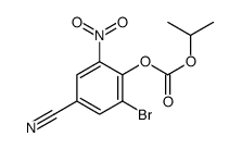 (2-bromo-4-cyano-6-nitrophenyl) propan-2-yl carbonate Structure