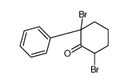 2,6-dibromo-2-phenylcyclohexan-1-one Structure