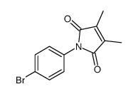 1-(4-bromophenyl)-3,4-dimethylpyrrole-2,5-dione Structure