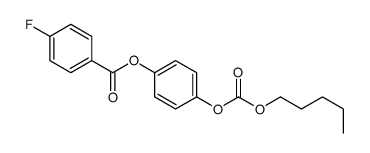 (4-pentoxycarbonyloxyphenyl) 4-fluorobenzoate结构式