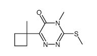 4-methyl-6-(1-methylcyclobutyl)-3-methylsulfanyl-1,2,4-triazin-5-one Structure