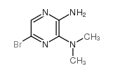 2-AMINO-5-BROMO-3-(DIMETHYLAMINO)PYRAZINE structure