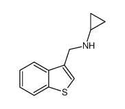 Benzo[b]thiophen-3-ylmethyl-cyclopropyl-amine结构式