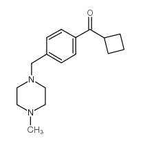 CYCLOBUTYL 4-(4-METHYLPIPERAZINOMETHYL)PHENYL KETONE structure