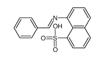 8-(benzylideneamino)naphthalene-1-sulfonic acid Structure