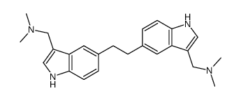 3',3-di(dimethylaminomethyl)-1,2-(5',5-diindolyl)ethane Structure