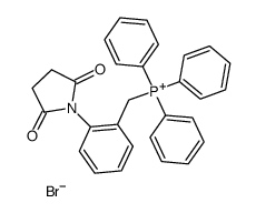 (2-(2,5-Dioxo-1-pyrrolidinyl)benzyl)triphenylphosphoniumbromid Structure