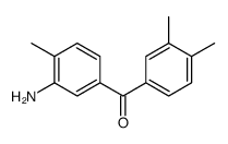 (3-amino-4-methylphenyl)-(3,4-dimethylphenyl)methanone结构式