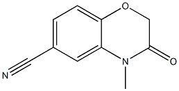 4-methyl-3-oxo-3,4-dihydro-2H-benzo[b][1,4]oxazine-6-carbonitrile Structure