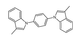 3-methyl-1-[4-(3-methylindol-1-yl)phenyl]indole Structure