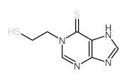 6H-Purine-6-thione,1,9-dihydro-1-(2-mercaptoethyl)- structure