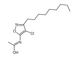 N-(4-chloro-3-nonyl-1,2-oxazol-5-yl)acetamide结构式