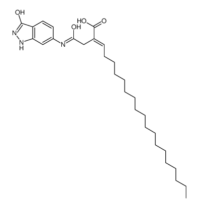 2-[2-[(2,3-dihydro-3-oxo-1H-indazol-6-yl)amino]-2-oxoethyl]icosenoic acid picture