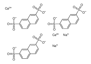 naphthalene-2,7-disulphonic acid, calcium sodium salt structure