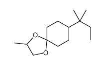 8-(1,1-dimethylpropyl)-2-methyl-1,4-dioxaspiro[4.5]decane Structure