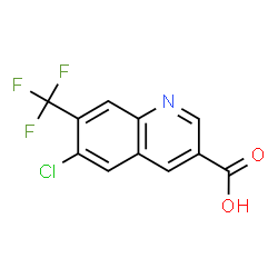 6-CHLORO-7-TRIFLUOROMETHYL-QUINOLINE-3-CARBOXYLIC ACID structure