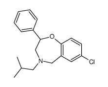 7-chloro-4-isobutyl-2-phenyl-2,3,4,5-tetrahydro-benzo[f][1,4]oxazepine Structure