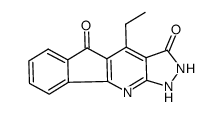 4-ethyl-1,2-dihydro-5H-indeno[1,2-b]pyrazolo[4,3-e]pyridin-3,5-dione结构式