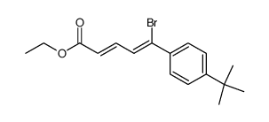 Ethyl (2E,4Z)-5-bromo-5-(4-tert-butylphenyl)-2,4-pentadienoate Structure