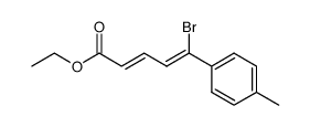 Ethyl (2E,4Z)-5-bromo-5-(4-methylphenyl)-2,4-pentadienoate结构式