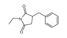 3-benzyl-1-ethylpyrrolidine-2,5-dione Structure