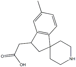 2-(5-methyl-2,3-dihydrospiro[indene-1,4'-piperidin]-3-yl)acetic acid结构式