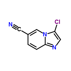 IMidazo[1,2-a]pyridine-6-carbonitrile, 3-chloro- Structure