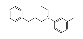 N-Ethyl-N-(3-methylphenyl)benzenepropanamine structure