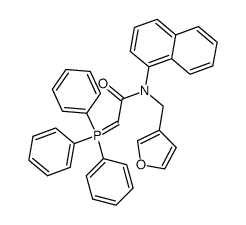 N-Furfuryl-N-(1-naphthyl)-2-(triphenylphosphoranyliden)acetamid Structure