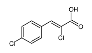 2-chloro-3-(4-chlorophenyl)prop-2-enoic acid Structure