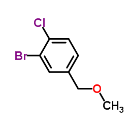 2-Bromo-1-chloro-4-methoxymethyl-benzene结构式