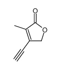 3-ethynyl-2-methyl-5-oxacyclopent-2-en-1-one Structure