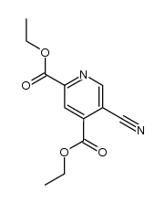 diethyl 5-cyano-2,4-pyridinedicarboxylate结构式